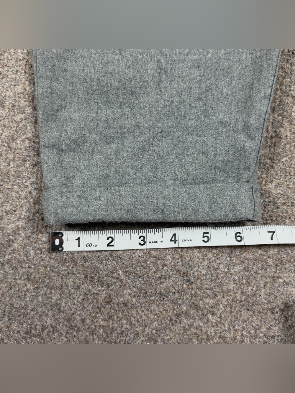 Vintage‎ Liz Claiborne Grey 100% Wool Tapered Leg Trouser Pants Womens Size 6 XS - Picture 12 of 12